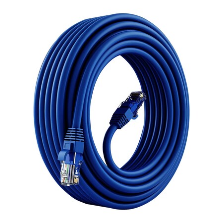 5 Core 5 Core Cat 6 Ethernet Cable - 15 ft 10Gbps Network Patch Cord - High Speed RJ45 Internet LAN Cable ET 15FT BLU
